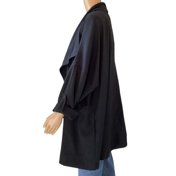 Max Studio Open Front Coat/Cardigan women’s sz 2X black - Picture 2 of 7
